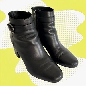 Via Spiga Black Ankle Booties